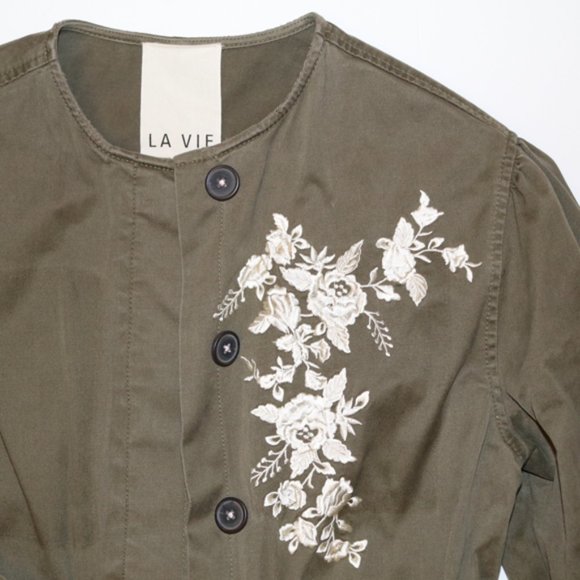 Rebecca Taylor La Vie Twill Trooper Jacket - Picture 3 of 8